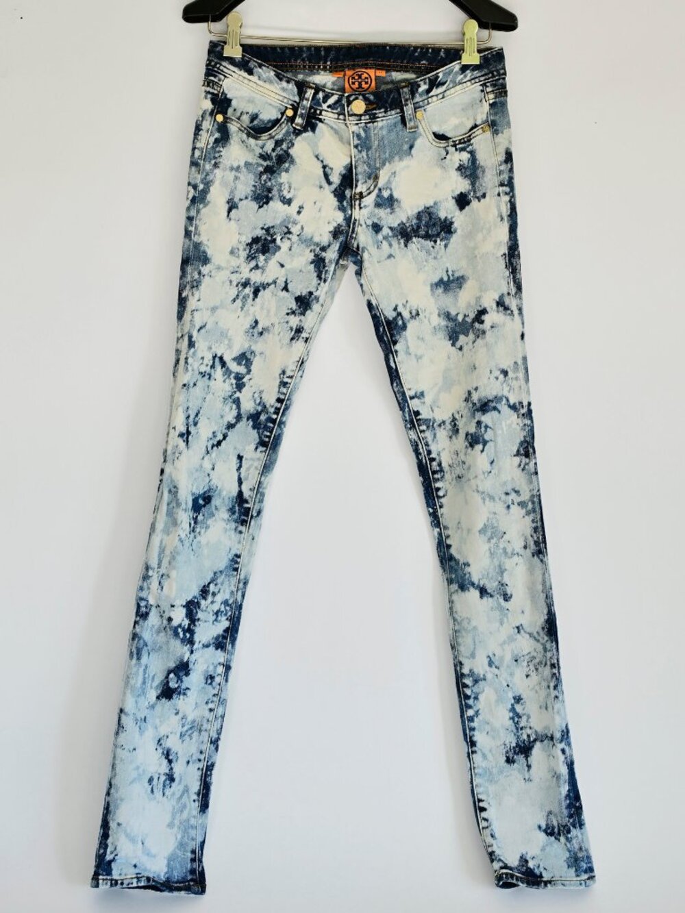 Tory Burch Acid Wash Super Skinny Jeans 27